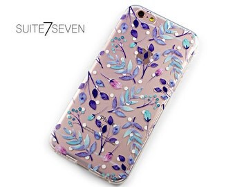 iPhone 6 Rubber Case, iPhone 6s Case, Clear Case, Galaxy S8 Case, iPhone 7 Case, iPhone 7 Plus Case, Galaxy Case, Galaxy S7, Floral Art Case