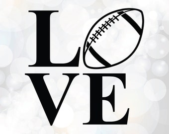 Love football svg - I love football t shirt iron on - printable love football file - football vector - football svg designs - Football png