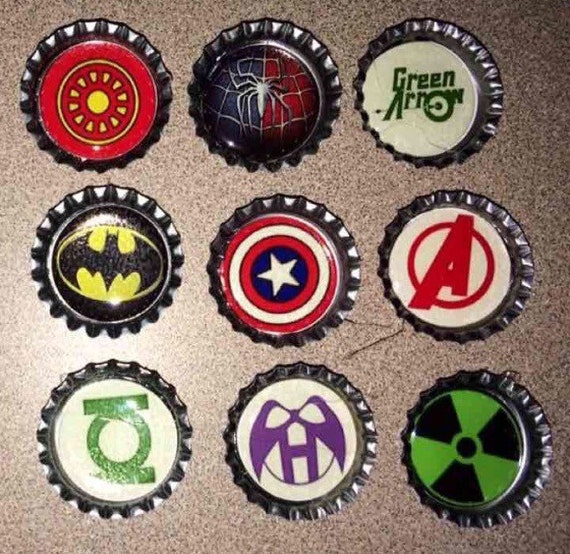 Set Of 20 Superhero Magnets