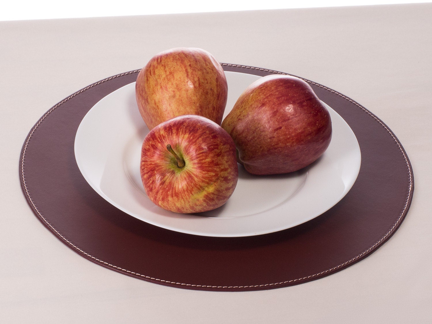 Round Placemats Round Placemats Recycled Leather Circle Dining Set Burdy Table Mats Decor Place Coaster