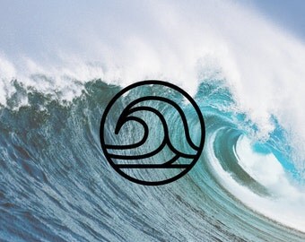 Waves Decal / Nature Decals / Laptop Decals / Car Decals / Adventure Decals / Computer Decals / MacBook Decals / Window Decals
