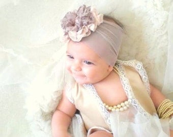 Baby Headband, Newborn Headband, Baby Girl Flower Headband, babygirl headbands, Baby Accessory, headbands for babies,flower headband baby