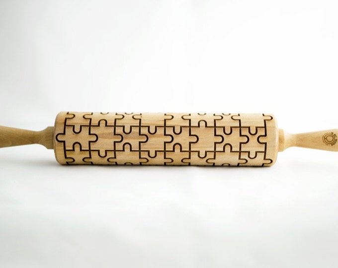 MAZE PUZZLE rolling pin, embossing rolling pin, engraved rolling pin for a gift, Wedding, gift ideas, gifts, unique, autumn,