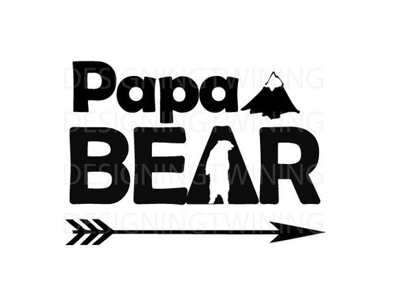 Download Papa Bear SVG PNG DXF files from TwiningDesigning on Etsy ...