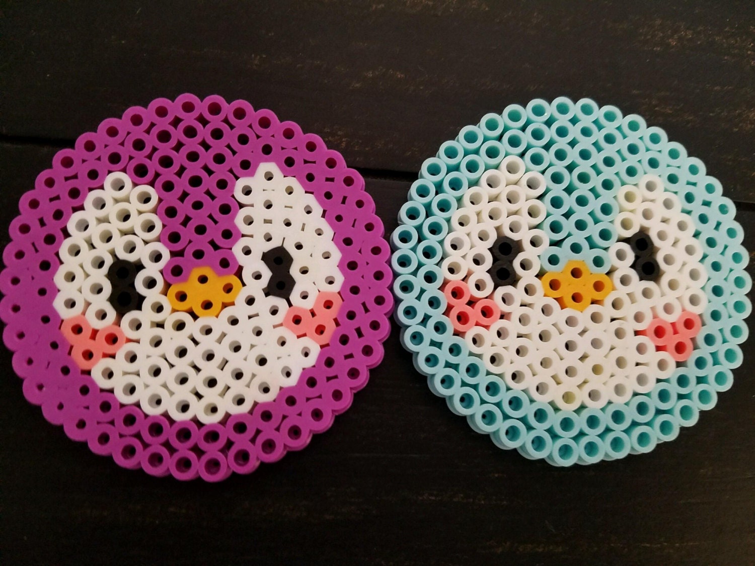 Perler Bead Penguins Perler Bead Coasters Cute Penguin