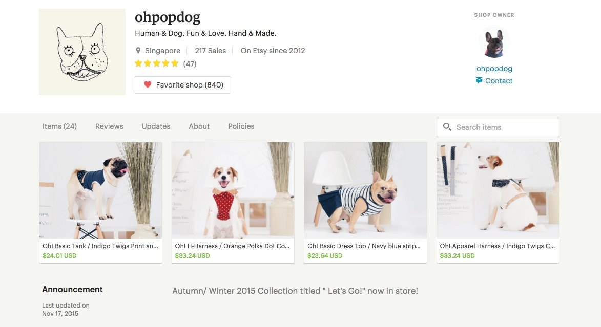 ohpopdog Etsy Shop Shop Icon Etsy Shop Branding