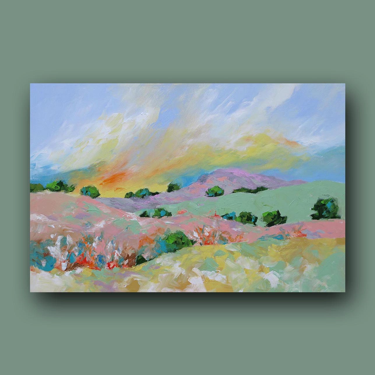 Original Painting Landscape Painting Contemporary Art Wall