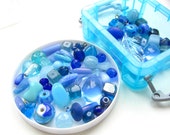 Treasure Box, Blue Bead Assortment in Reusable Storage Container
