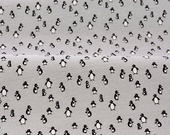 4244 - Penguin Cotton Jersey Knit Fabric - 62 Inch (Width) x 1/2 Yard (Length)