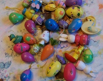 adorable bunch of tiny easter ornaments