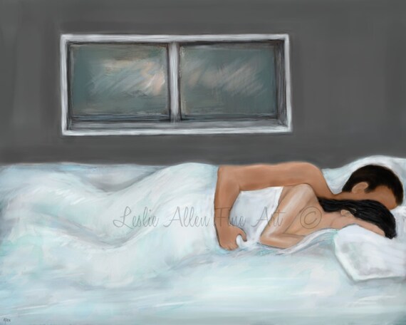 Couple Painting Couple Art Print Couples LOVE Wall Art
