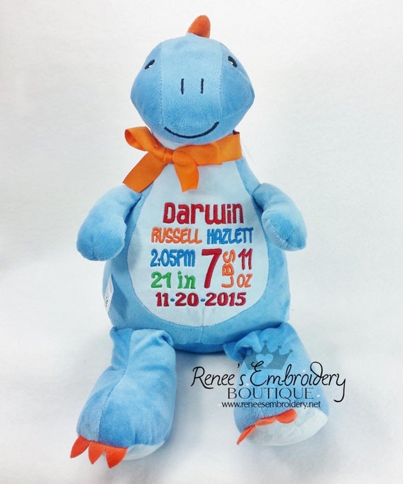 personalized stuffed dinosaur