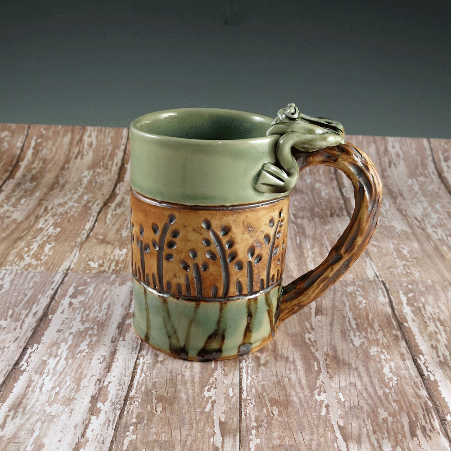 Pottery Mug Handmade  Ceramic  Tea Mug Coffee by Botanic2Ceramic