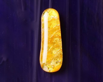 Handmade Dichroic Fused Glass Focal Cab Bead Pendant Necklace