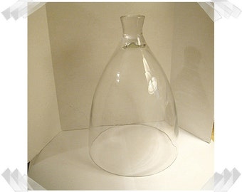 Glass Cloche with Glass Knob/Dome Shape- 10" tall/ Home Decor/Supplies/Few Left in stock***
