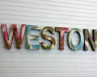 Name Wall Letters - Nursery Letters Boy - Nursery Letters Girl - Kids Name Art - Nursery Name Letters - Baby Name Letters