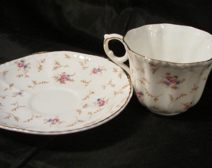ASJ Crafton China Cup and Saucer Made In England, English Tea Time Cup Saucer, Floral Cup and Sucer SET, Unique Gift For Her, Antique Set