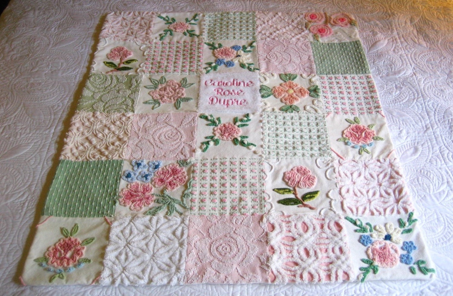 personalized-vintage-chenille-baby-quilt-by-surelychenille