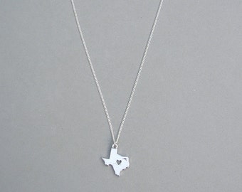 I Heart Texas necklace
