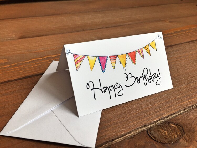 Happy Birthday Gift Enclosure Cards Mini by WhimsicalsPaperie