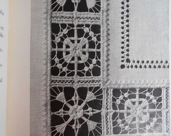 Les Jours sur Toile Days on Canvas De Dillmont Bibliotheque DMC needlework/hardinger/lace