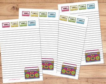 Boombox - A5 Stationery - 12, 24 or 48 sheets