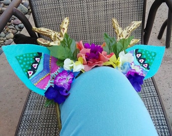 Tribal Inspired Deer Ears Headband