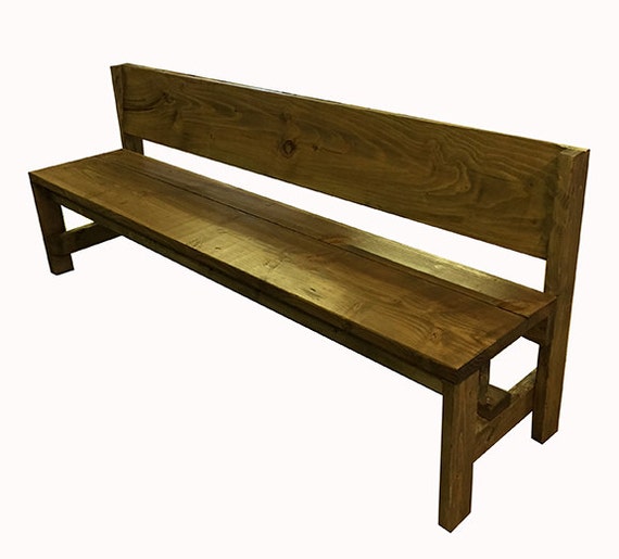 6 Foot Bench With Back