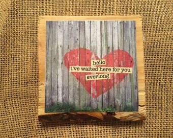 Street Art Heart with Foo Fighters Everlong quote