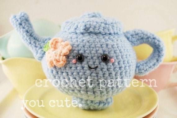 CROCHET PATTERN Amigurumi Tea Pot