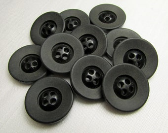 Black matte buttons | Etsy