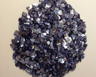 1 Pound Bulk Crushed Seashells for Crafting~Beautiful Vibrant Colors of Navy Blue~Wedding Decor~Crushed Shells for Fairy Garden Decorating