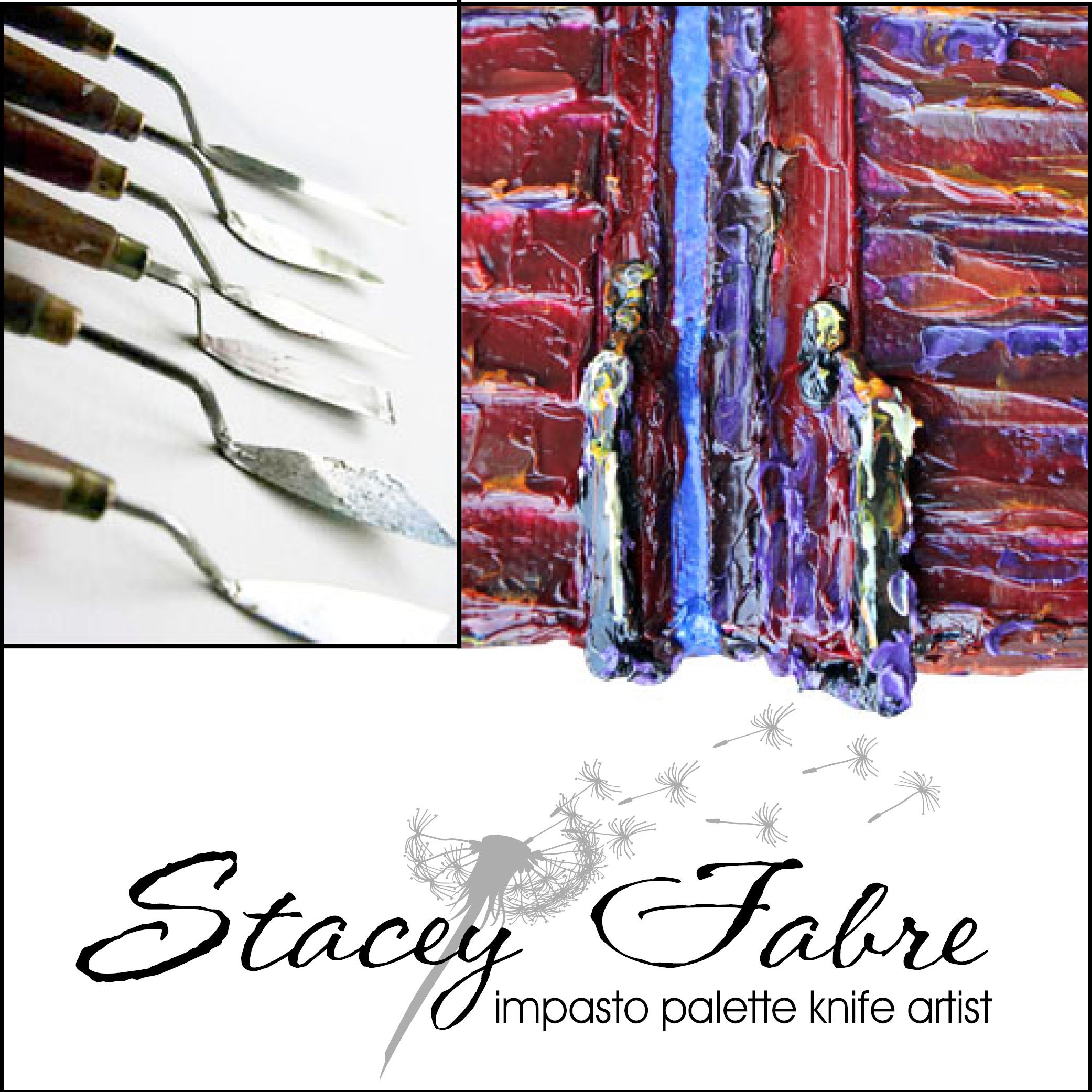 Impasto Style Oil Paintings using Palette Knives by StaceyFabre