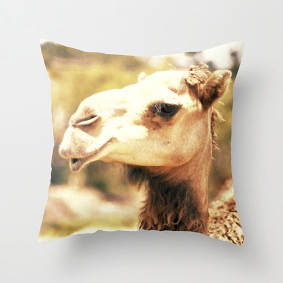 Camel Throw Pillow Dorm Decor Animal Pillow Boho Couch
