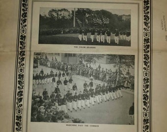 Youth's Companion , 1910 , NewsPaper , New England , Boston high school cadets