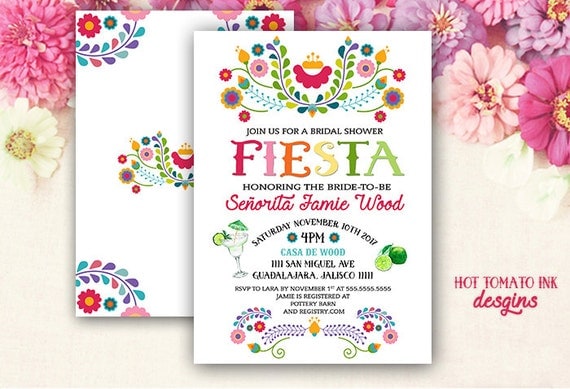 Fiesta Bridal Shower Invitations 3