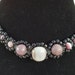 Romantic fibre optic flower choker