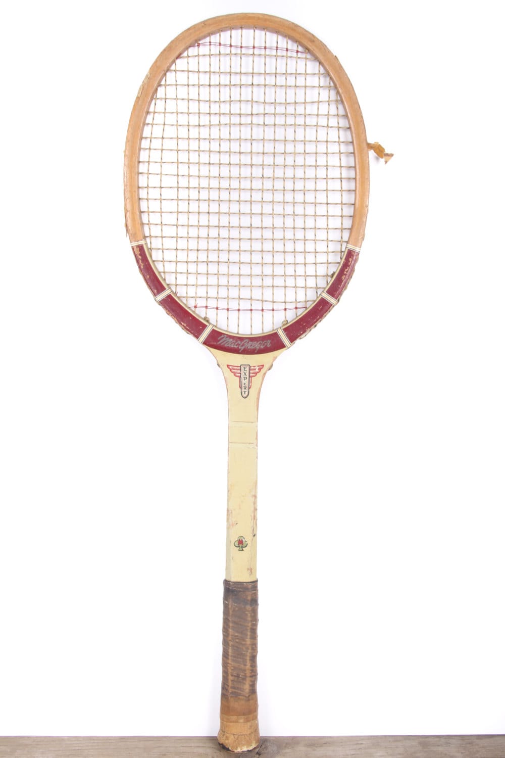 Vintage Wooden Tennis Racket / Wood Tennis Racquet / MacGregor Expert