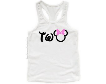 Minnie Mouse 2nd Birthday Shirt - Second Birthday - Two Minnie Theme Disney Birthday Baby's Second Birthday