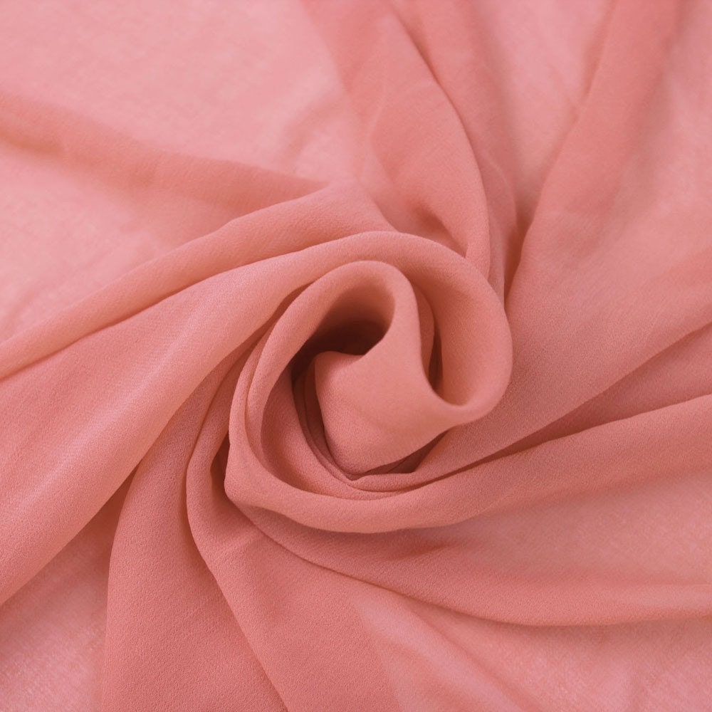 Hi Multi Chiffon Fabric Pink / Rose 10 yards by SOFIRETAIL