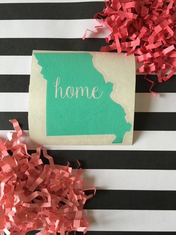 Items similar to State Vinyl Decal Car State Decal Home Car Decal