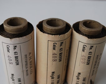 3 spools A.H Rice CO. vintage A H Rice thread