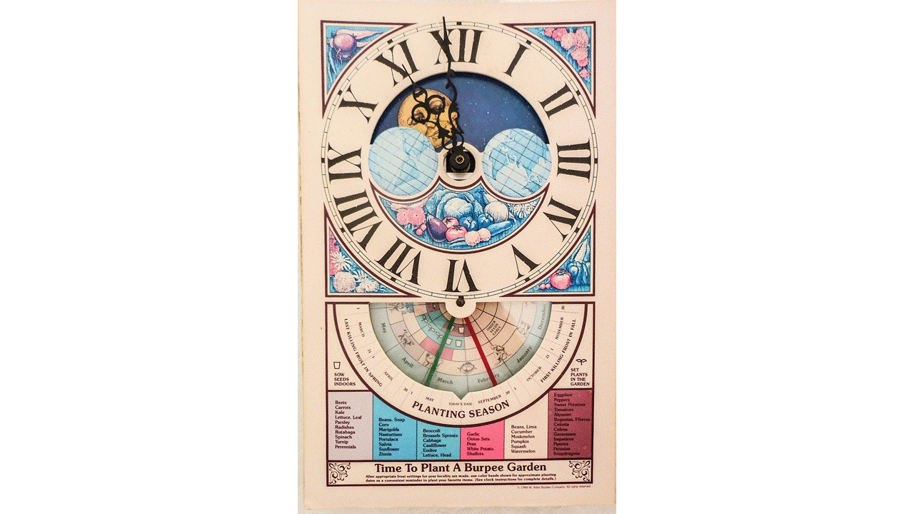 burpee-seed-planting-clock-calendar-c1984