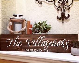 Family Name Sign | Family Established Sign | Family Established Wood Sign | Last Name Sign | Rustic Home Decor | Farmhouse Decor
