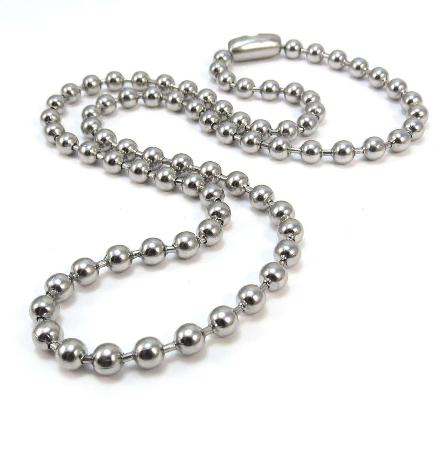 Stainless Steel Chain Large 4.5mm Ball Chain Bulky Chain