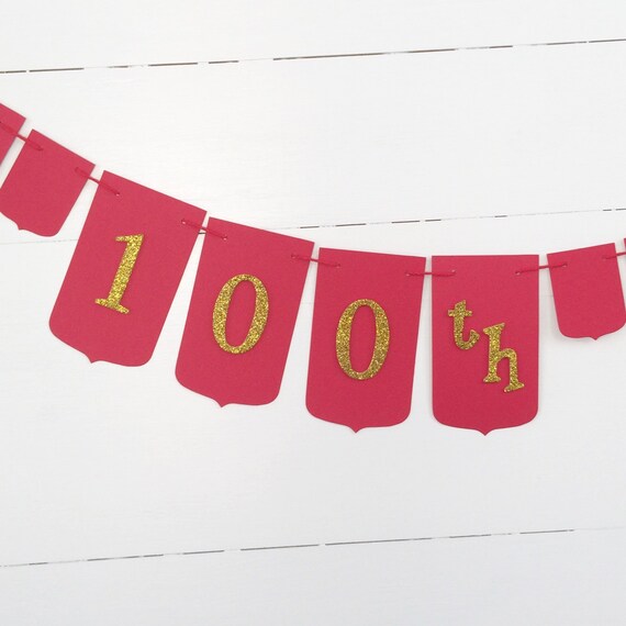 Items similar to Happy 100th Birthday Banner on Etsy