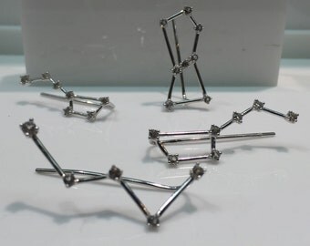 Constellation Earrings in Silver