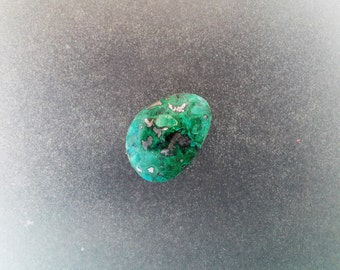 Malachite Chrysocolla freeform cabochon