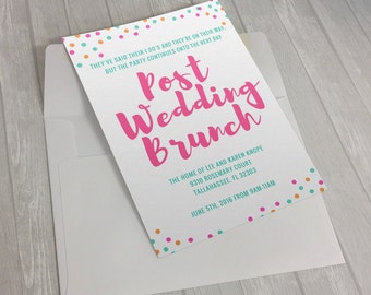 Post wedding brunch | Etsy
