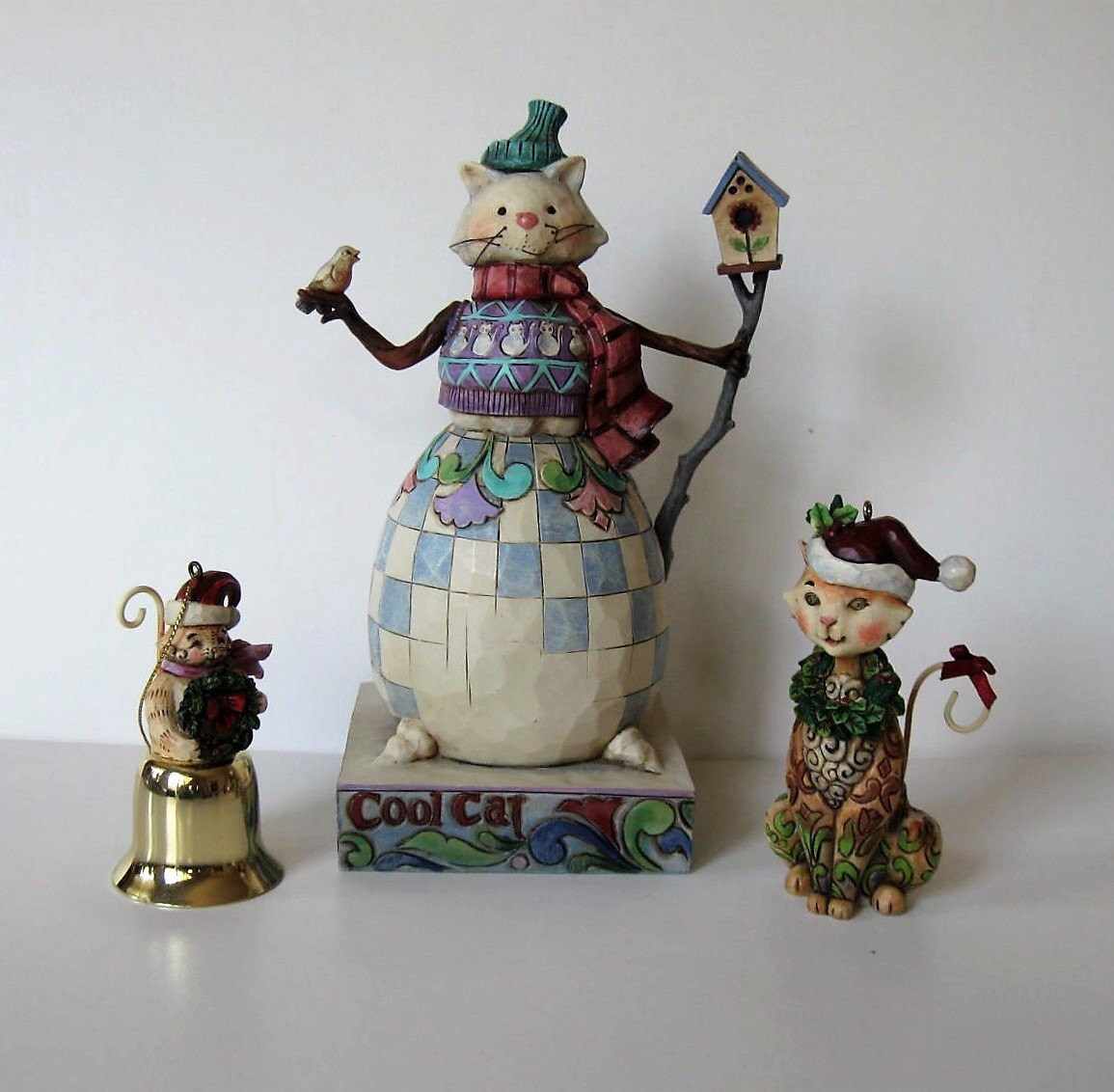 sale lot of 3 retired jim shore cat figurines by sale lot of 3 retired jim shore cat figurines by